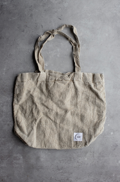 French Raw Linen Tote