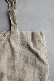French Raw Linen Tote