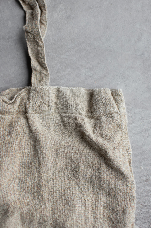 French Raw Linen Tote