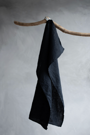 Linen Kitchen Towel - Black