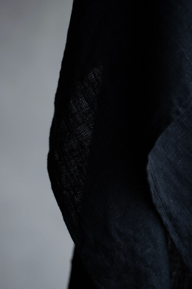 Linen Kitchen Towel - Black
