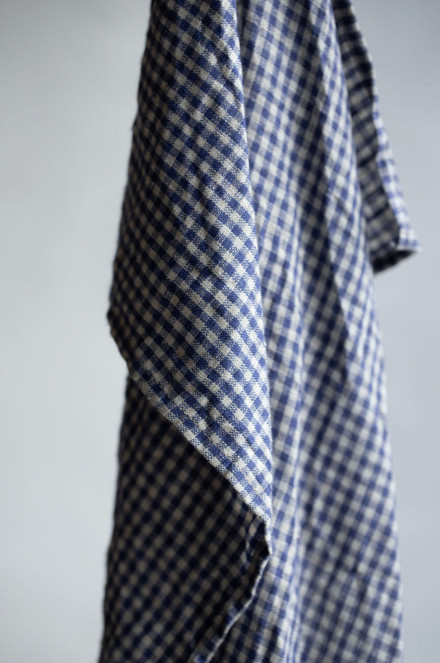 Linen Kitchen Towel - Small Check