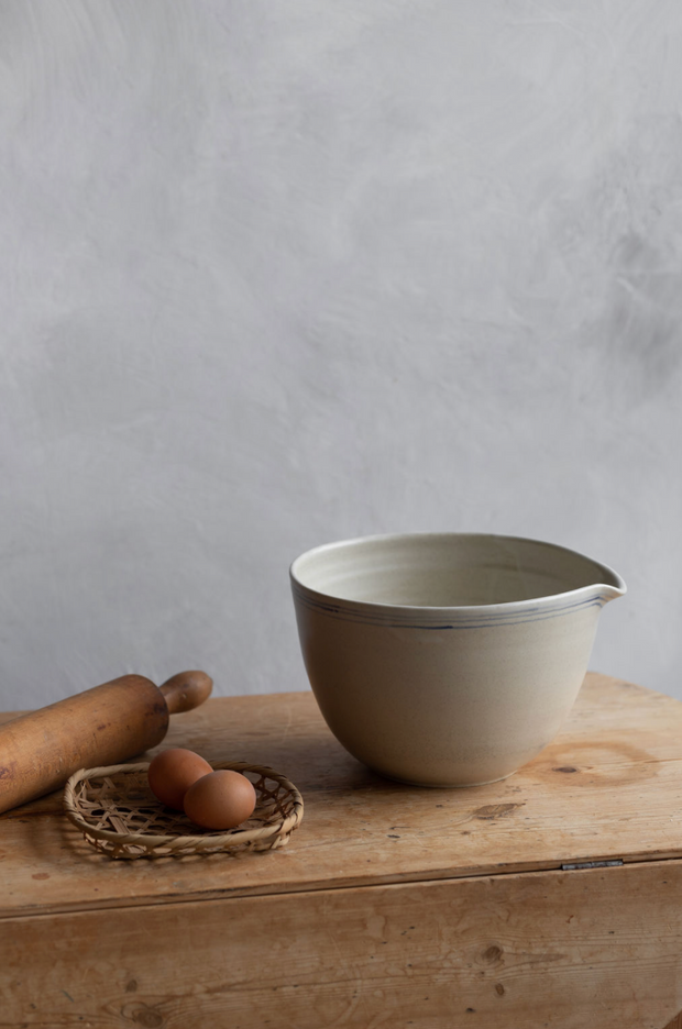 Blue Stripe Baking Bowl