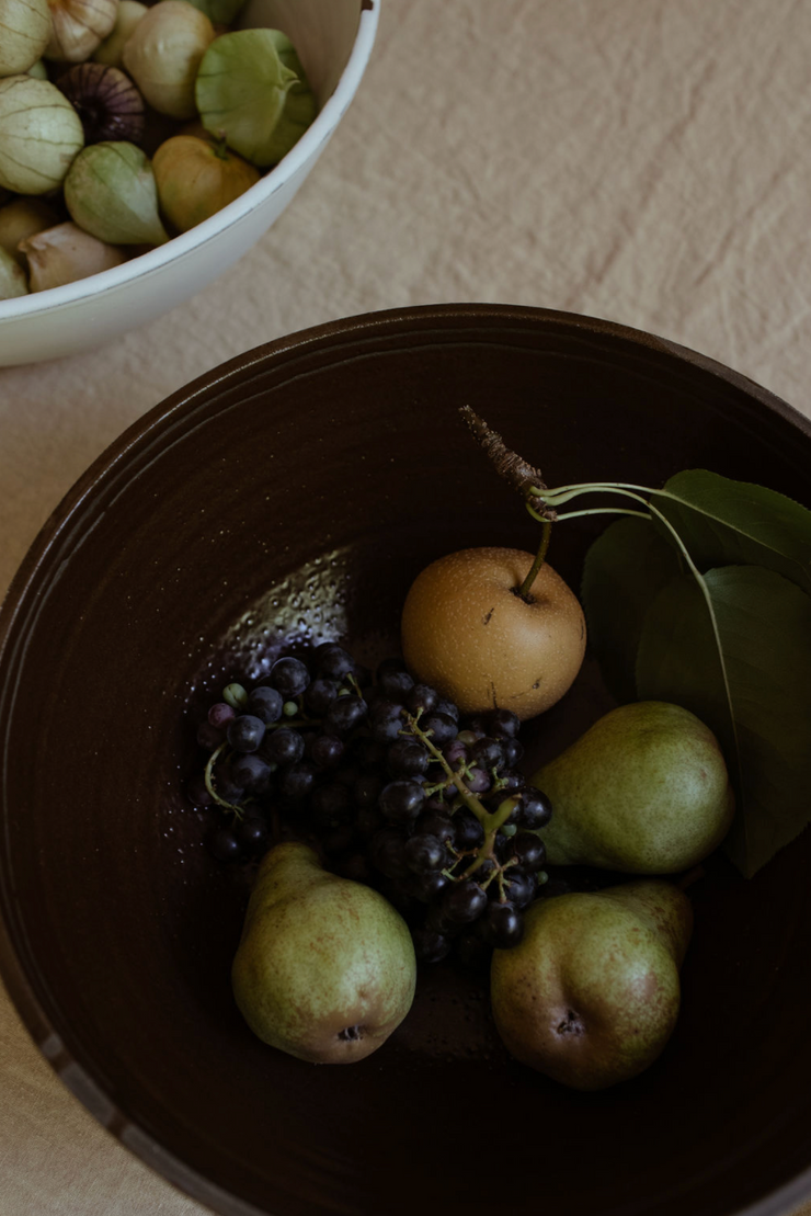 Stripe Nesting Bowl Set - Bark