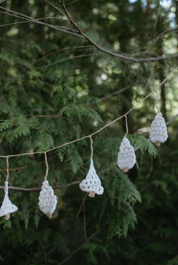 Crochet Tree Garland