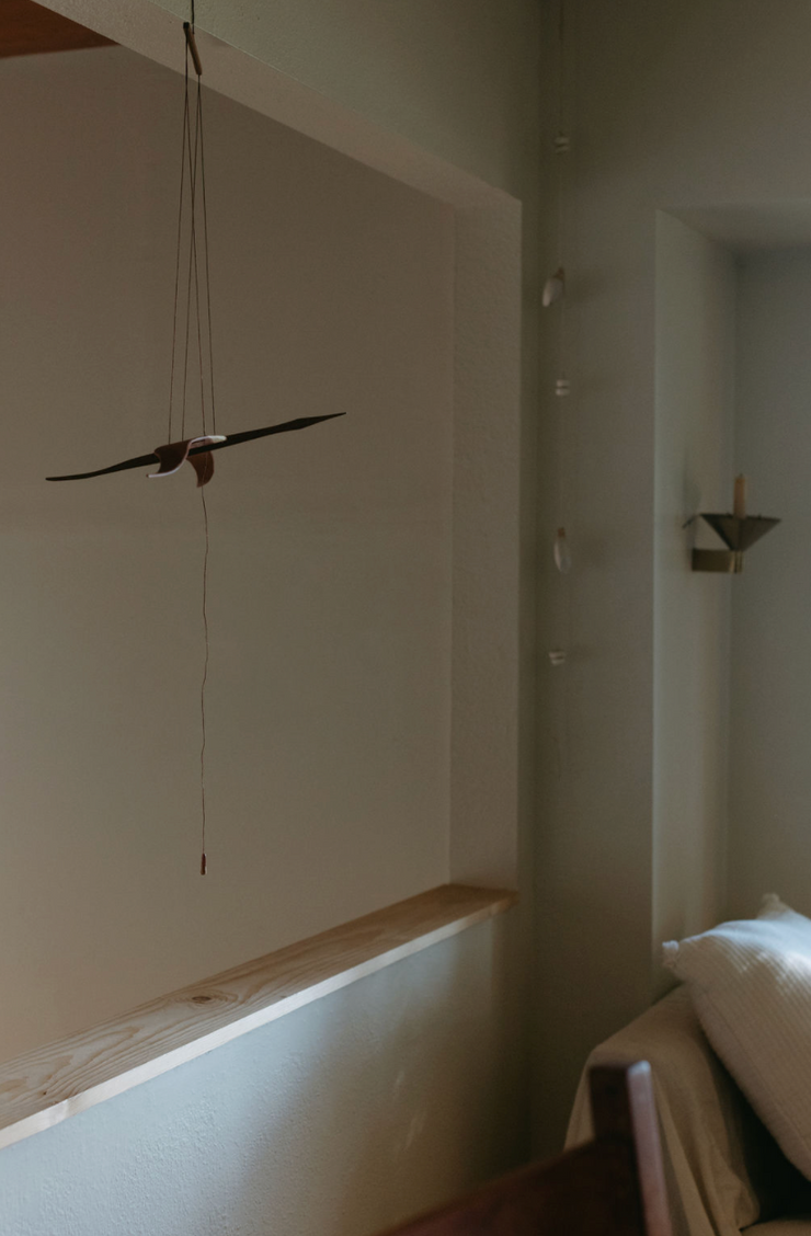 Handmade Wooden Bird Mobile