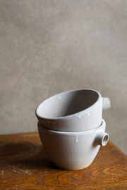 Spouted Matcha Prep Bowl - Matte Grey