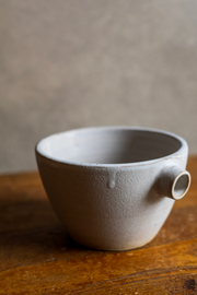 Spouted Matcha Prep Bowl - Matte Grey