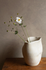 Rumpled Vase - Sand Hakame