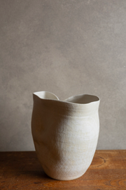 Rumpled Vase - Sand Hakame