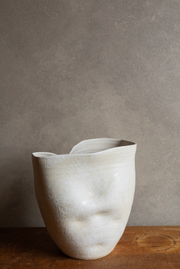 Rumpled Vase - Sand Hakame