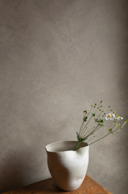 Rumpled Vase - Sand Hakame