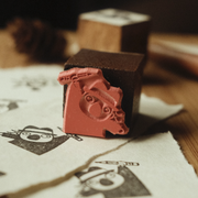 Happy Artist Rubber Stamp