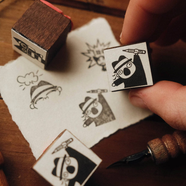 Happy Artist Rubber Stamp