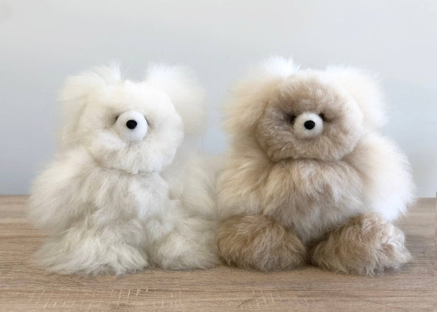 10" Small Alpaca Stuffed Bear