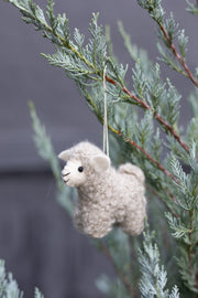 Wool Sheep Ornament