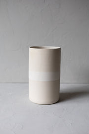 Ceramic Utensil Holder-Sand Stripe