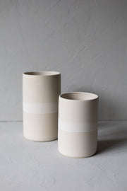 Ceramic Utensil Holder-Sand Stripe