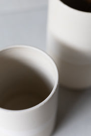 Ceramic Utensil Holder-Sand Stripe