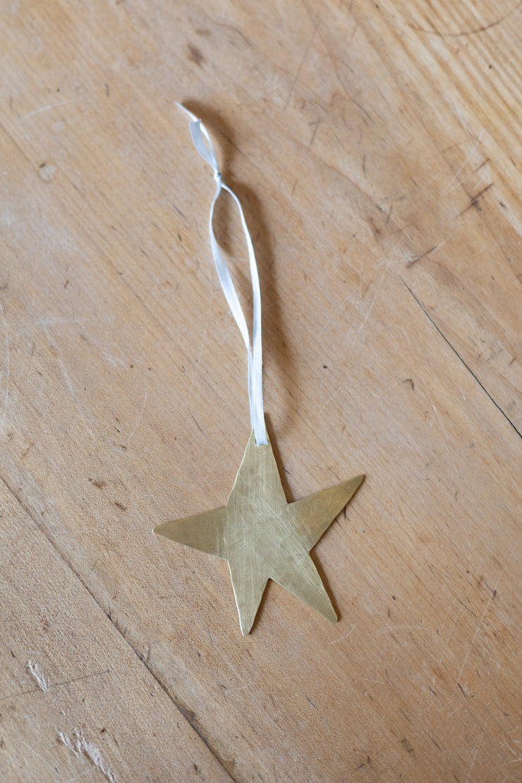 Delicate Brass Star Ornament