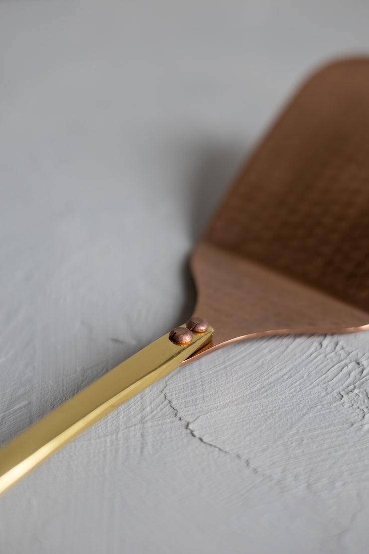Hammered Copper + Gold Spatula
