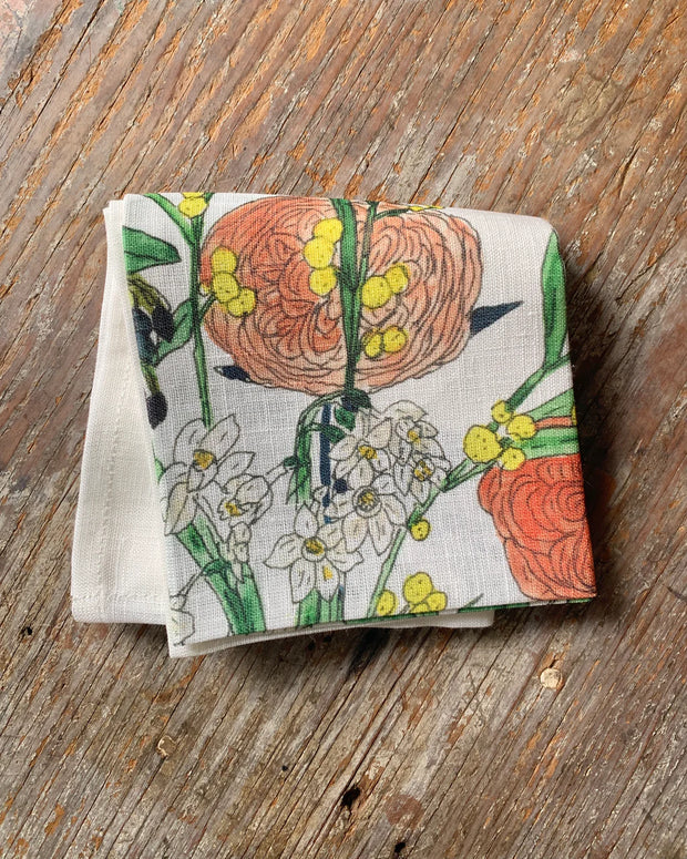 Isabelle Boinot Handkerchief- Spring Bouquet