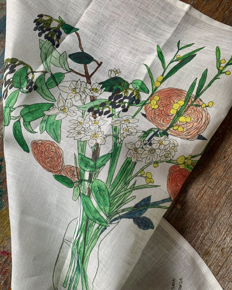 Isabelle Boinot Handkerchief- Spring Bouquet