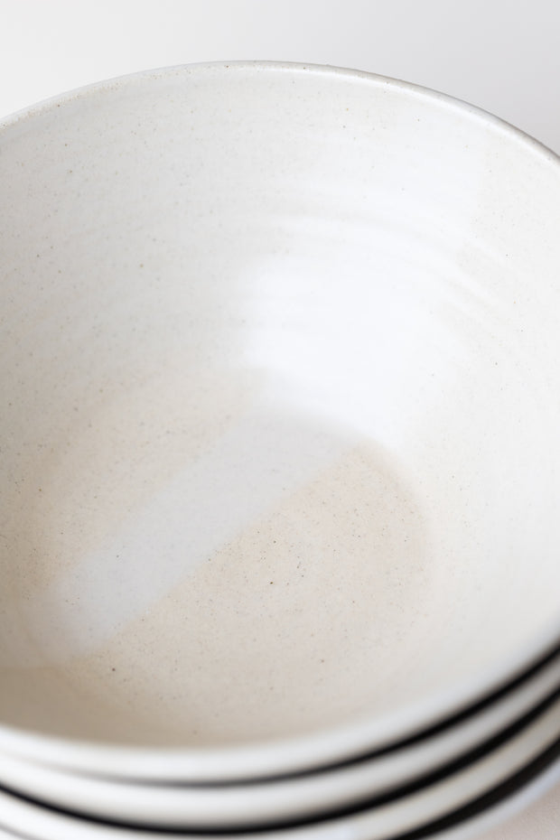 Serving Bowl - Sand Stripe