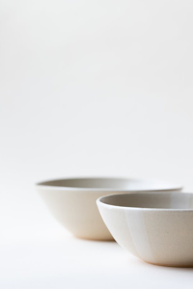 Serving Bowl - Sand Stripe