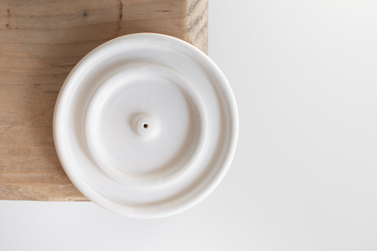 Double Ring Saucer Incense Holder - Sand