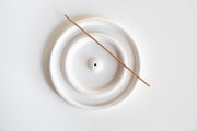 Double Ring Saucer Incense Holder - Sand