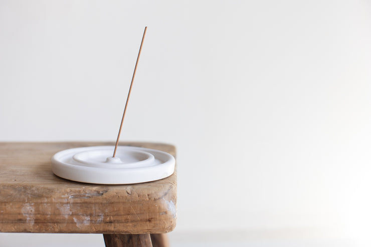 Double Ring Saucer Incense Holder - Sand