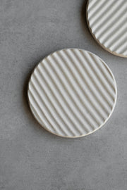 Ridged Ceramic Coaster