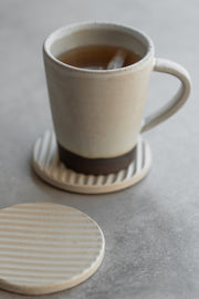 Ridged Ceramic Coaster