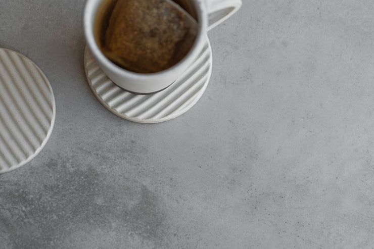 Ridged Ceramic Coaster