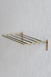 Brass Wire Wall Shelf