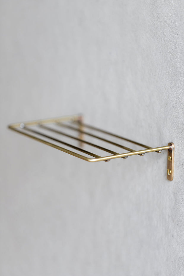 Brass Wire Wall Shelf