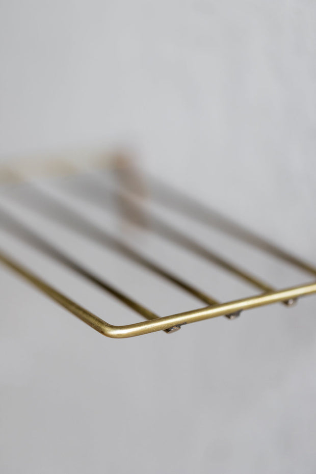 Brass Wire Wall Shelf