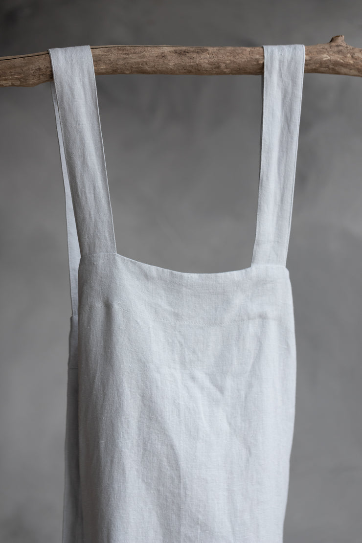 Notary Linen Apron - Chalk