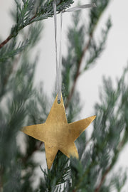 Delicate Brass Star Ornament
