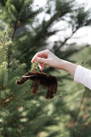 Elephant Bottle Brush Ornament