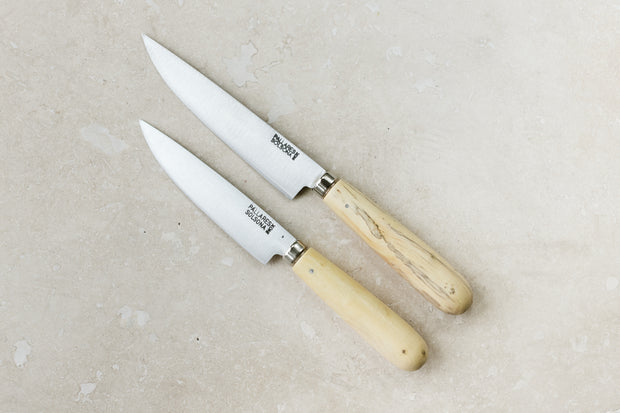 Stainless Steel Kitchen Knives - Boxwood Handle