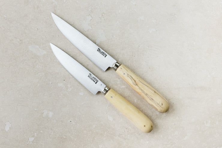 Stainless Steel Kitchen Knives - Boxwood Handle