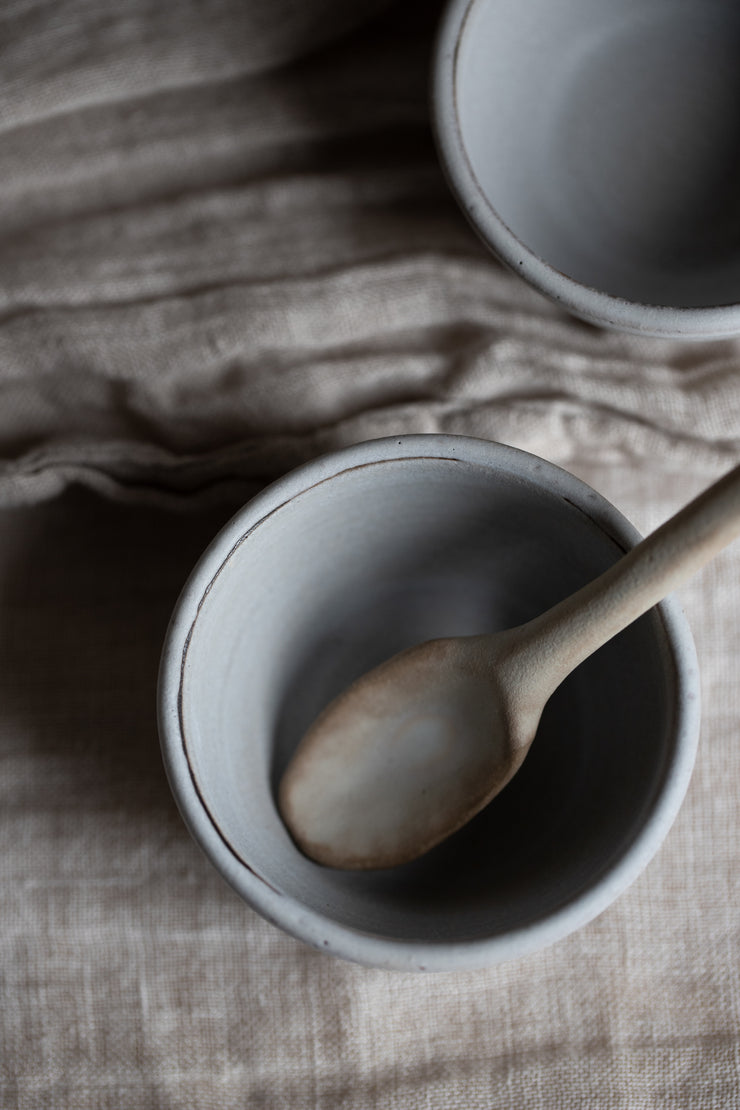 Ceramic Spoons - Matte Grey