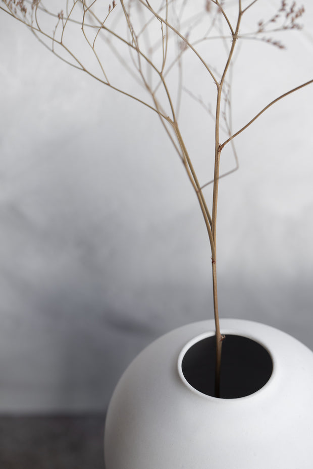 Sphere Vase- Matte Grey
