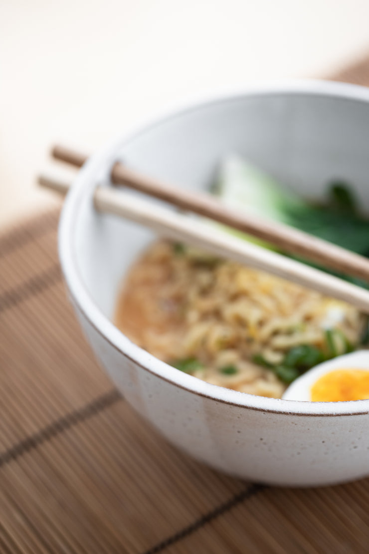 Matte Grey Ramen Bowl