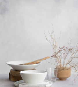 Notary Matte White Dinnerware Set