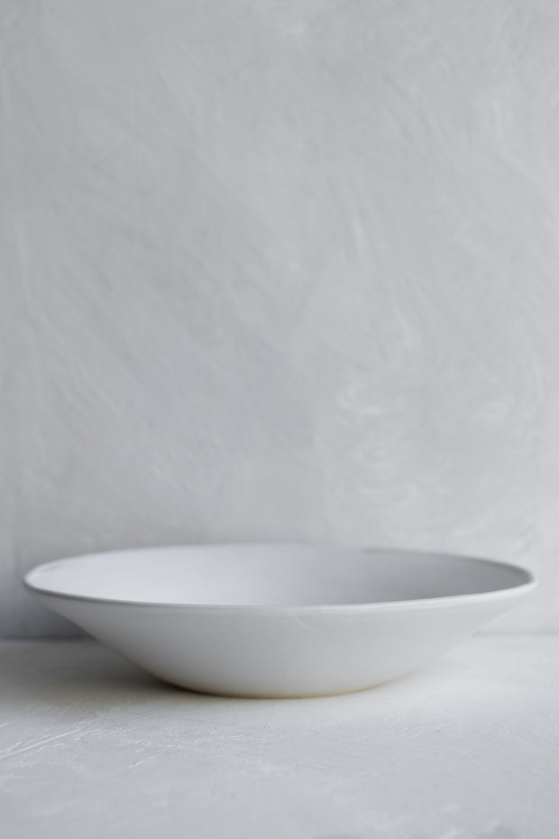 Ceramic Entree Bowl- Matte White