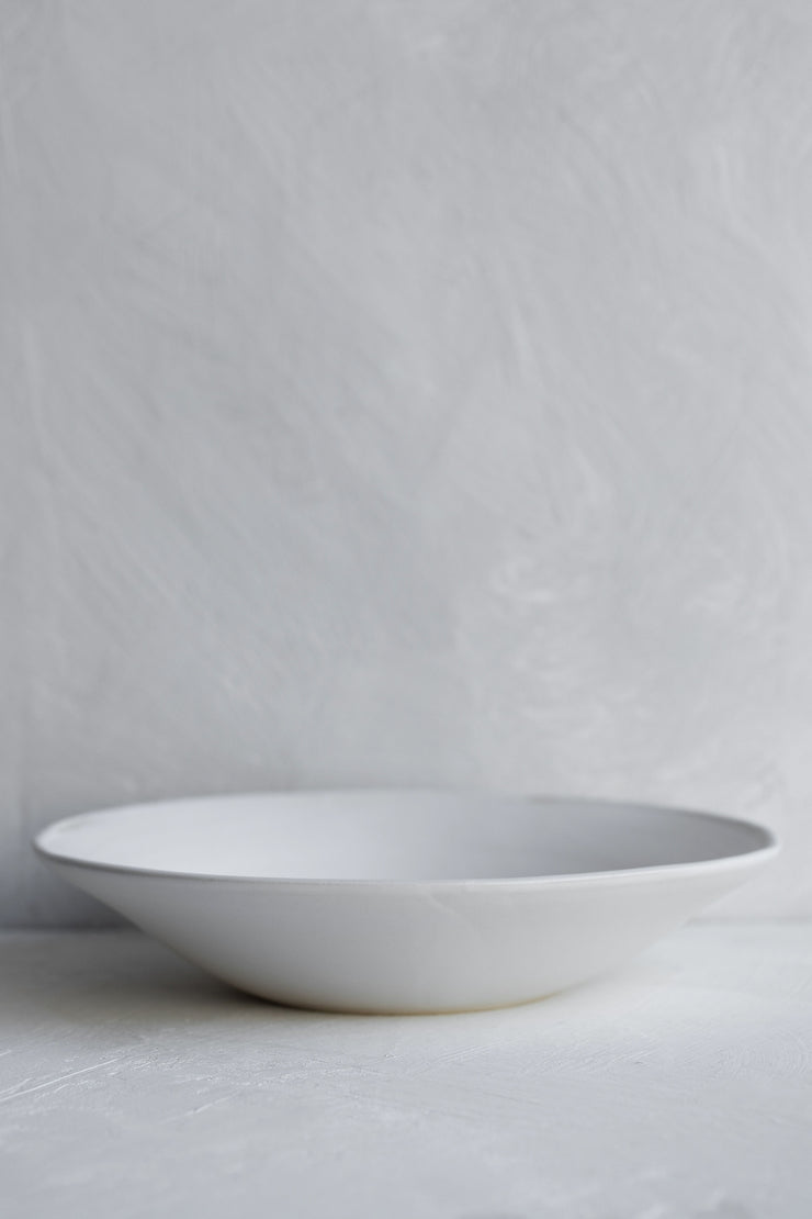 Ceramic Entree Bowl- Matte White