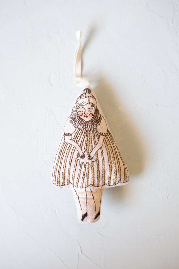 Wishing Star Girl Lavender Ornament